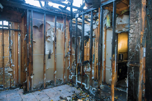 Professional Fire Damage Removal technician working in Pleasantville, NY